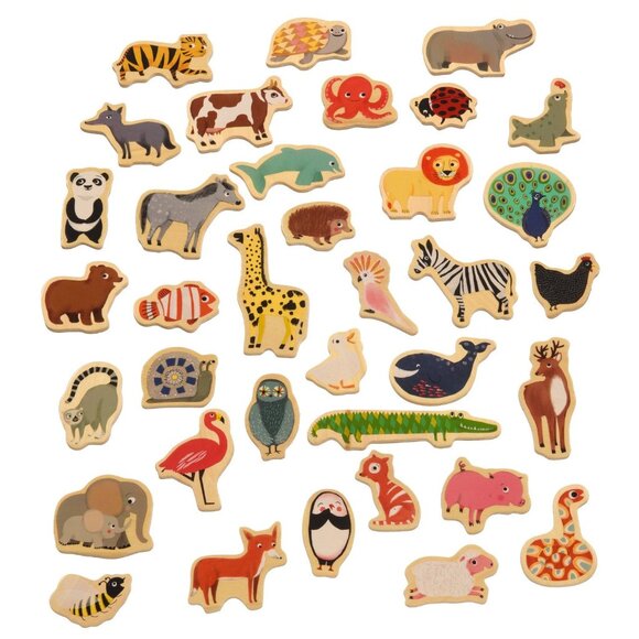 New Sealed Djeco Magnimo Wooden Magnetic Animals for 2 Years Plus - Picture 6 of 15
